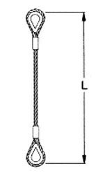 Eslinga de cable de ramal simple